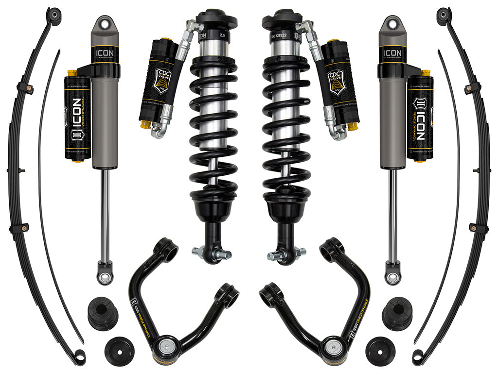 ICON 20-23 Ford Ranger, 0-3.5" Lift, Stage 8 Susp Sys, Tubular UCA Steel Knuckle k93208ts
