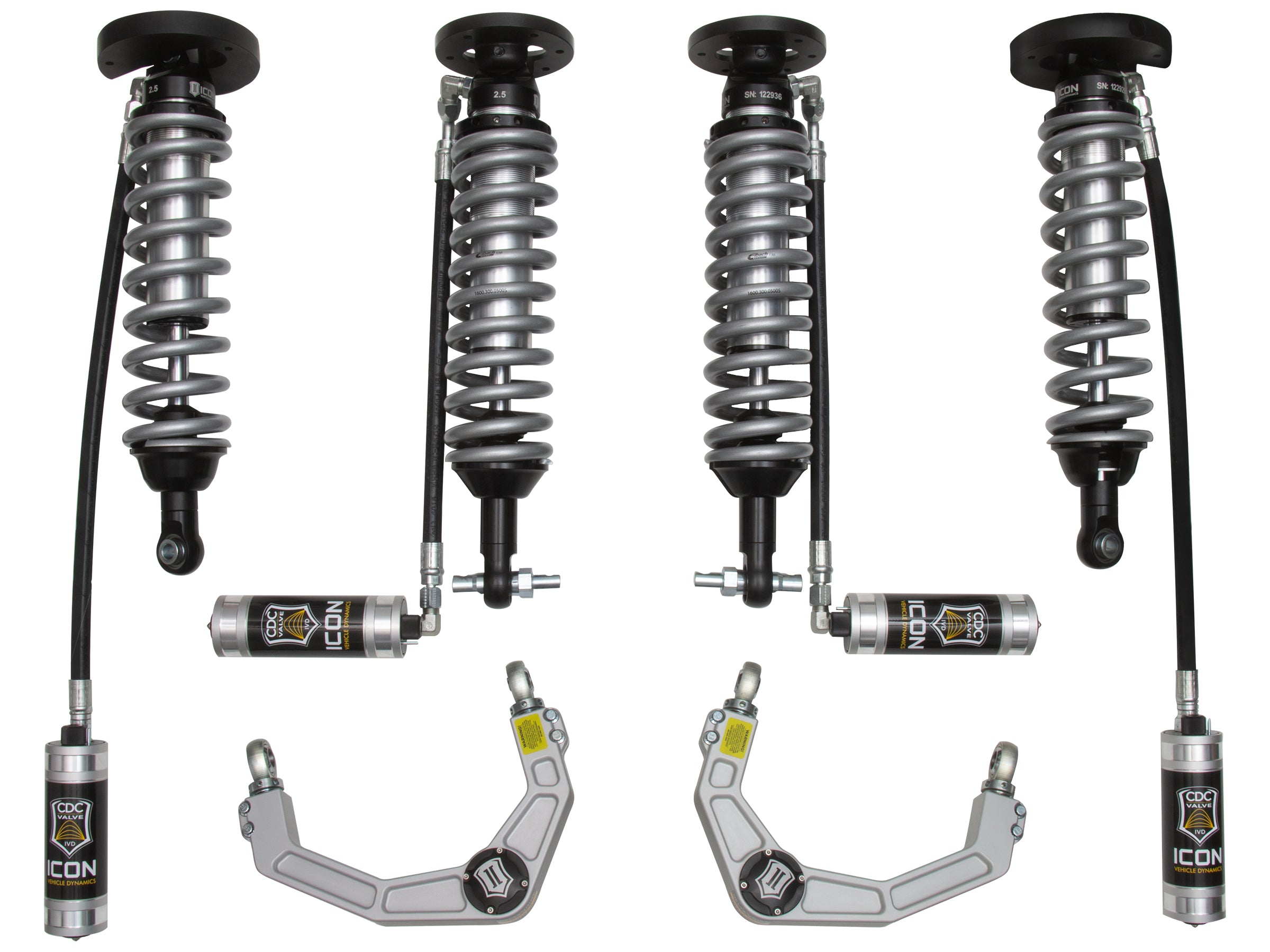 ICON 2014-2020 FORD EXPEDITION 4WD .75-2.25" STAGE 2 SUSPENSION SYSTEM W BILLET UCA k93302