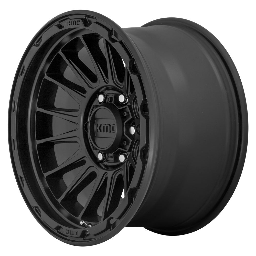 17x8 KMC KM542 Impact Satin Black 5x4.25/108 38mm - Flex Offroad