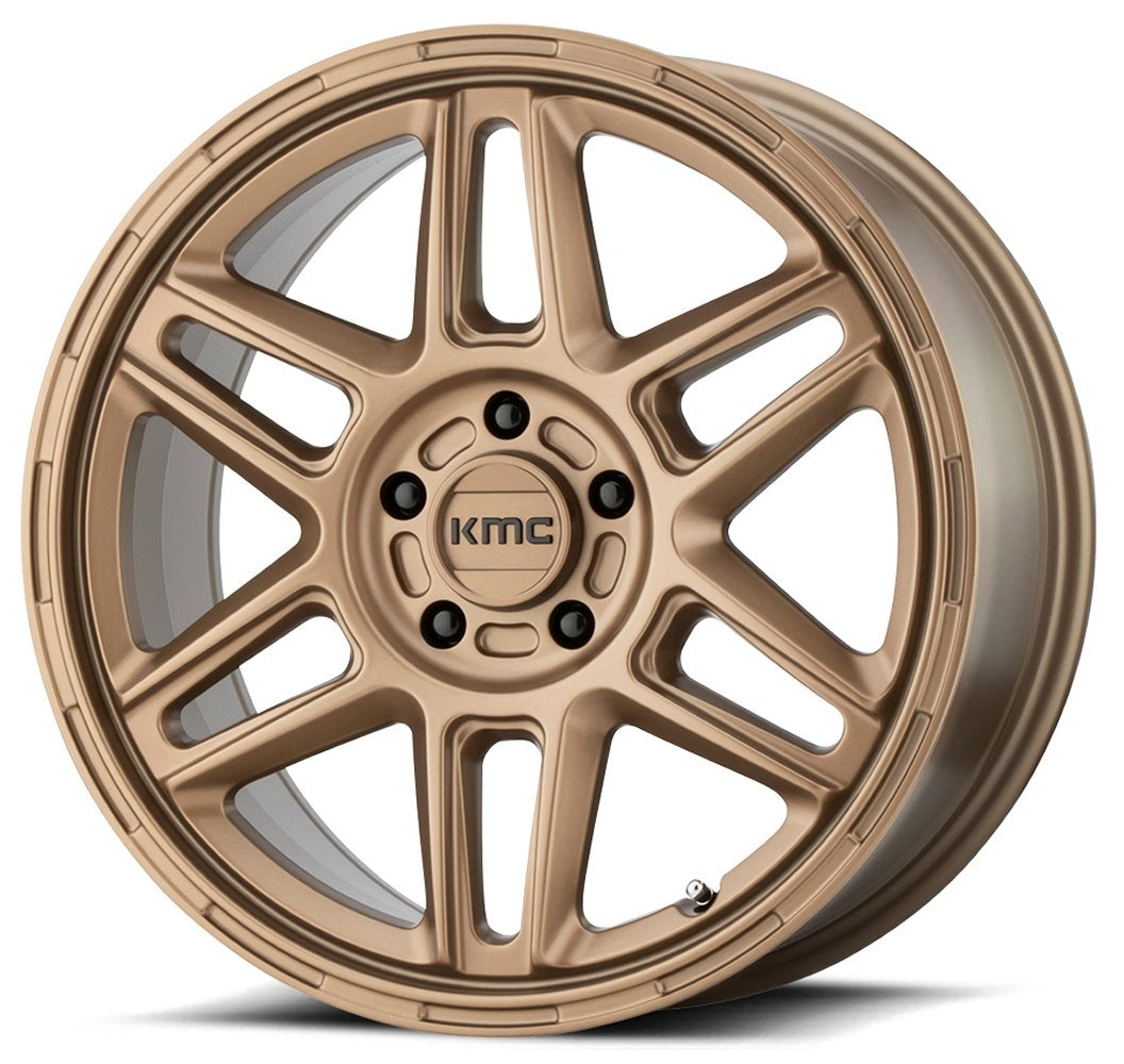 (Clearance - No Returns) 17x8 KMC KM716 Nomad Matte Bronze 5x120 38mm