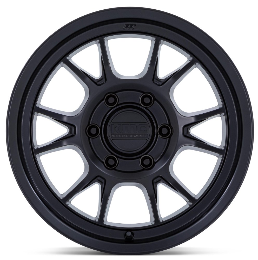 17x8.5 KMC KM729 Range Matte Black 5x5/127 -10mm - Flex Offroad