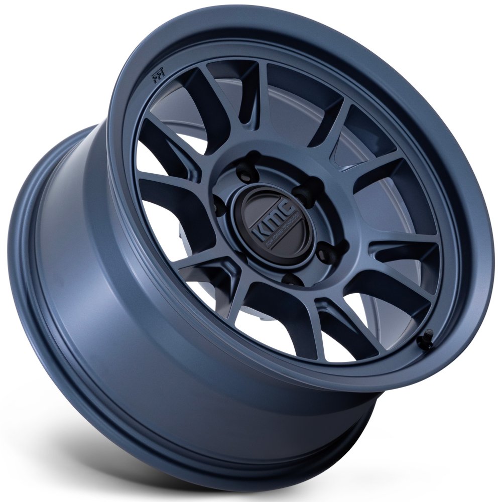 17x8.5 KMC KM729 Range Metallic Blue 5x5/127 -10mm - Flex Offroad