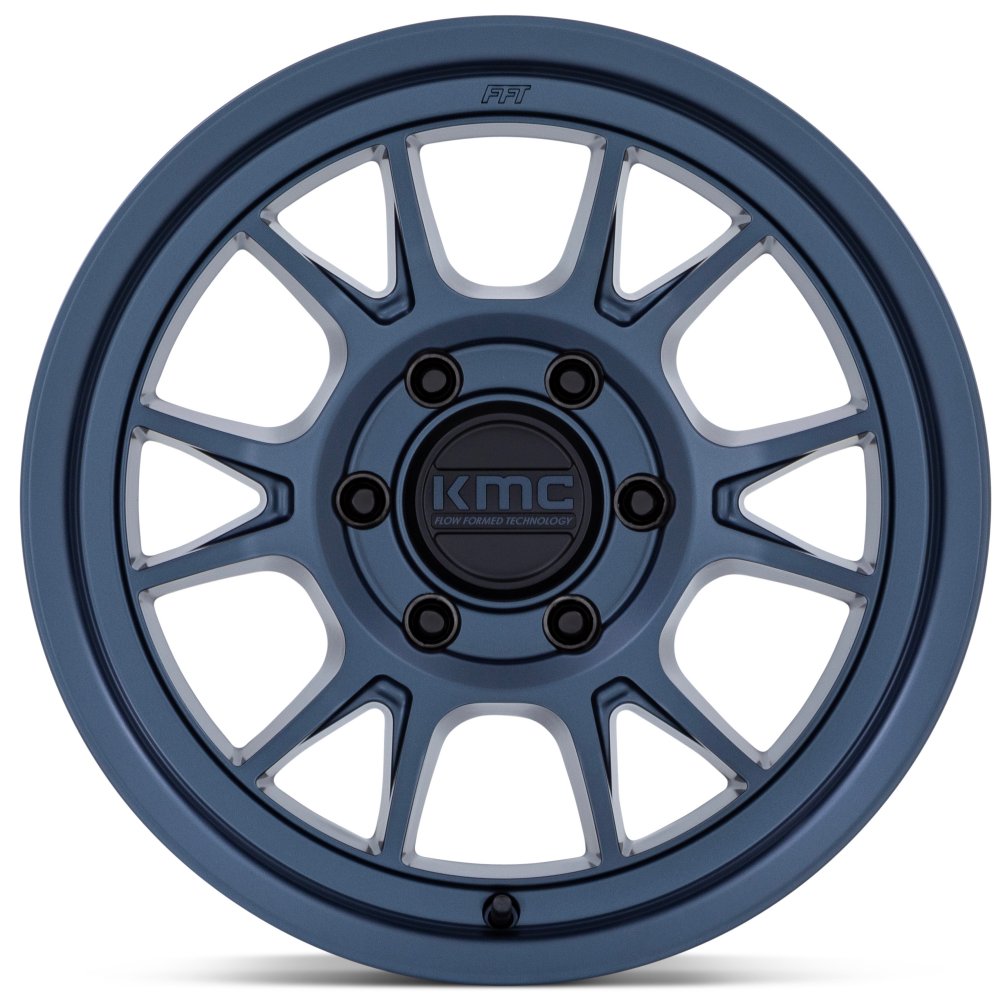 17x8.5 KMC KM729 Range Metallic Blue 5x5/127 -10mm - Flex Offroad