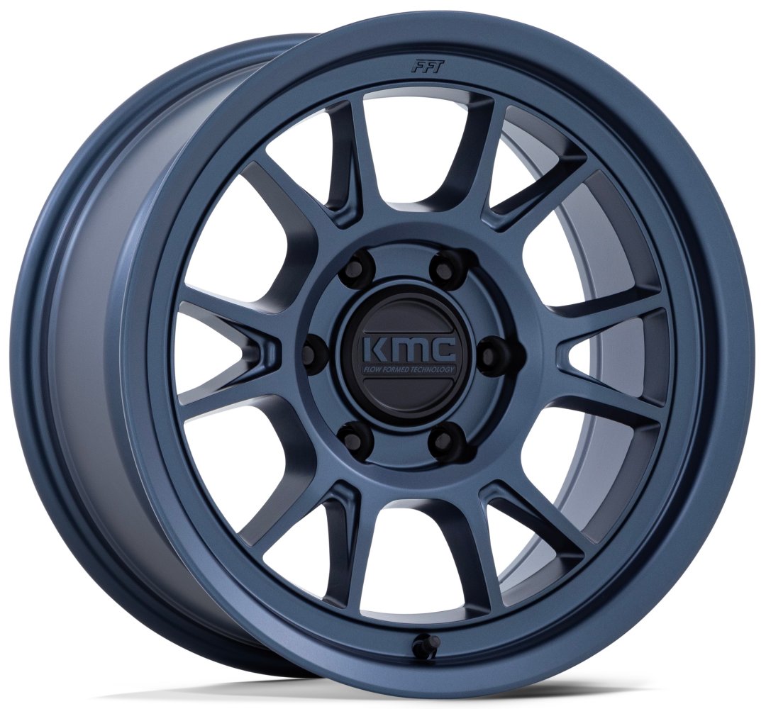17x8.5 KMC KM729 Range Metallic Blue 5x5/127 -10mm - Flex Offroad