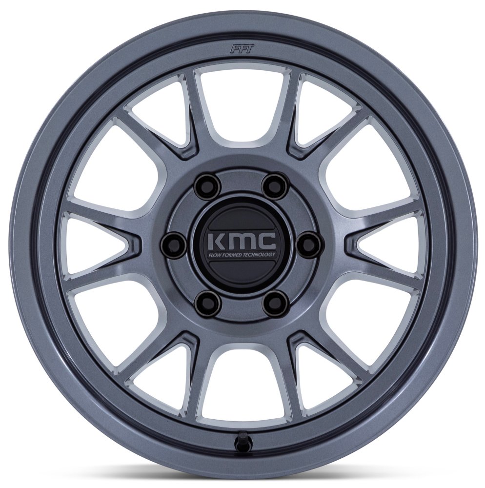 17x8.5 KMC KM729 Range Matte Anthracite 6x135 0mm - Flex Offroad