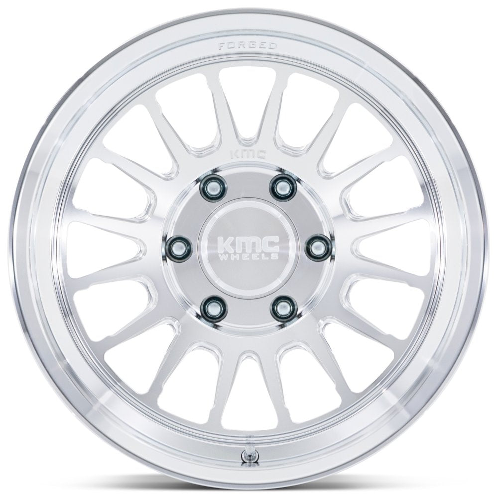 18X9 KMC KM447 Impact Forged Monoblock Raw Machined 6x5.5/139.7 0mm - Flex Offroad