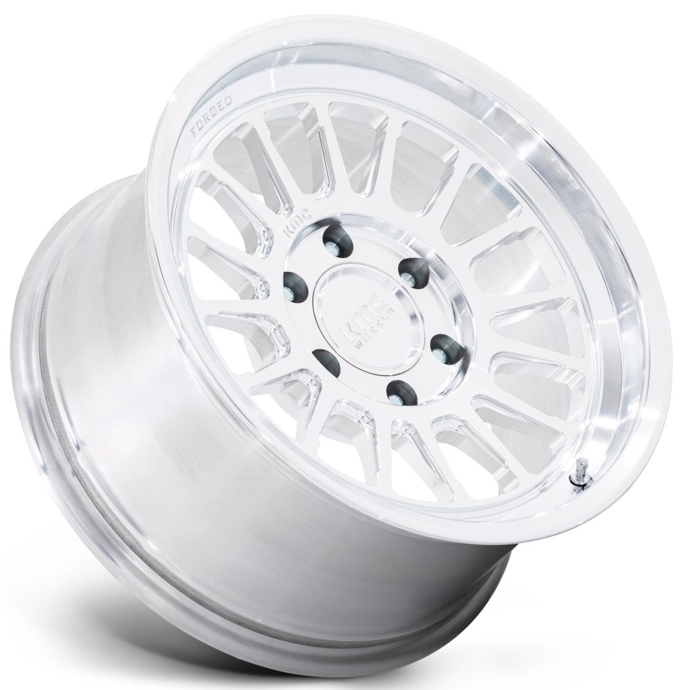 18X9 KMC KM447 Impact Forged Monoblock Raw Machined 6x5.5/139.7 0mm - Flex Offroad