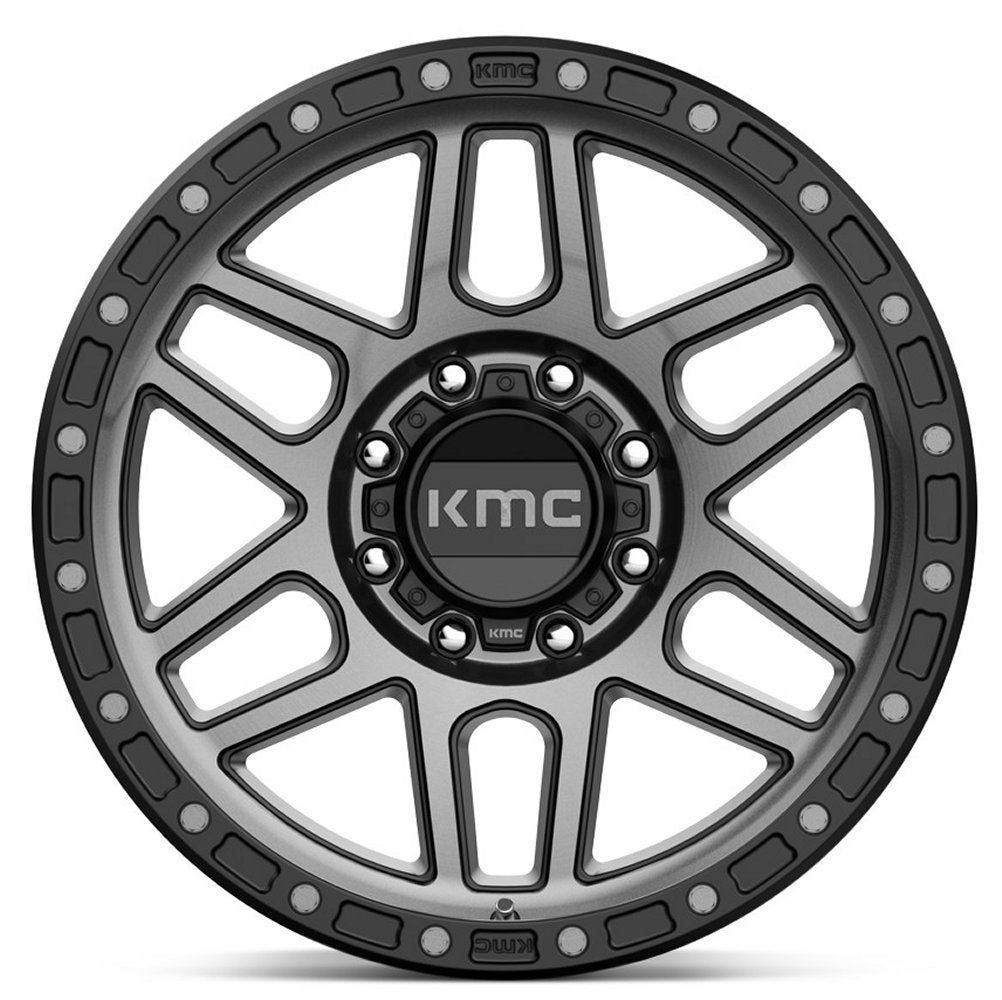 20x9 KMC KM544 Mesa Satin Black w/ Grey Tint (8 Lug) 8x180 18mm - Flex Offroad