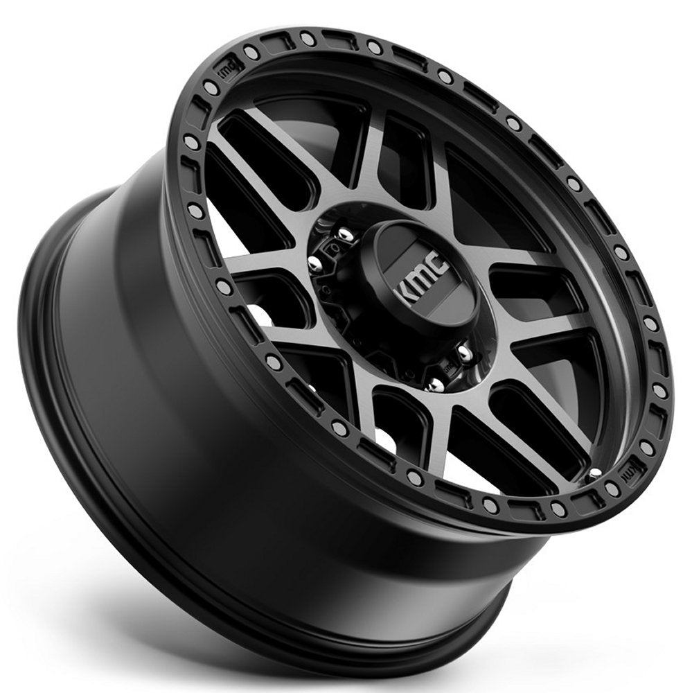 20x9 KMC KM544 Mesa Satin Black w/ Grey Tint (8 Lug) 8x170 0mm - Flex Offroad