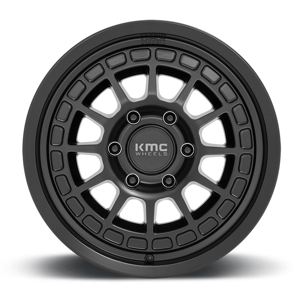 17x8 KMC KM719 Canyon Satin Black 6x5.5/139.7 35mm - Flex Offroad
