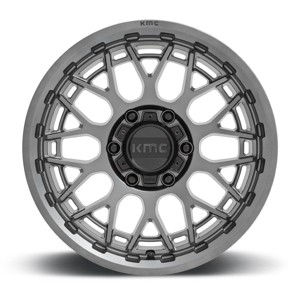 20x9 KMC KM722 Technic Anthracite 6x135 18mm - Flex Offroad