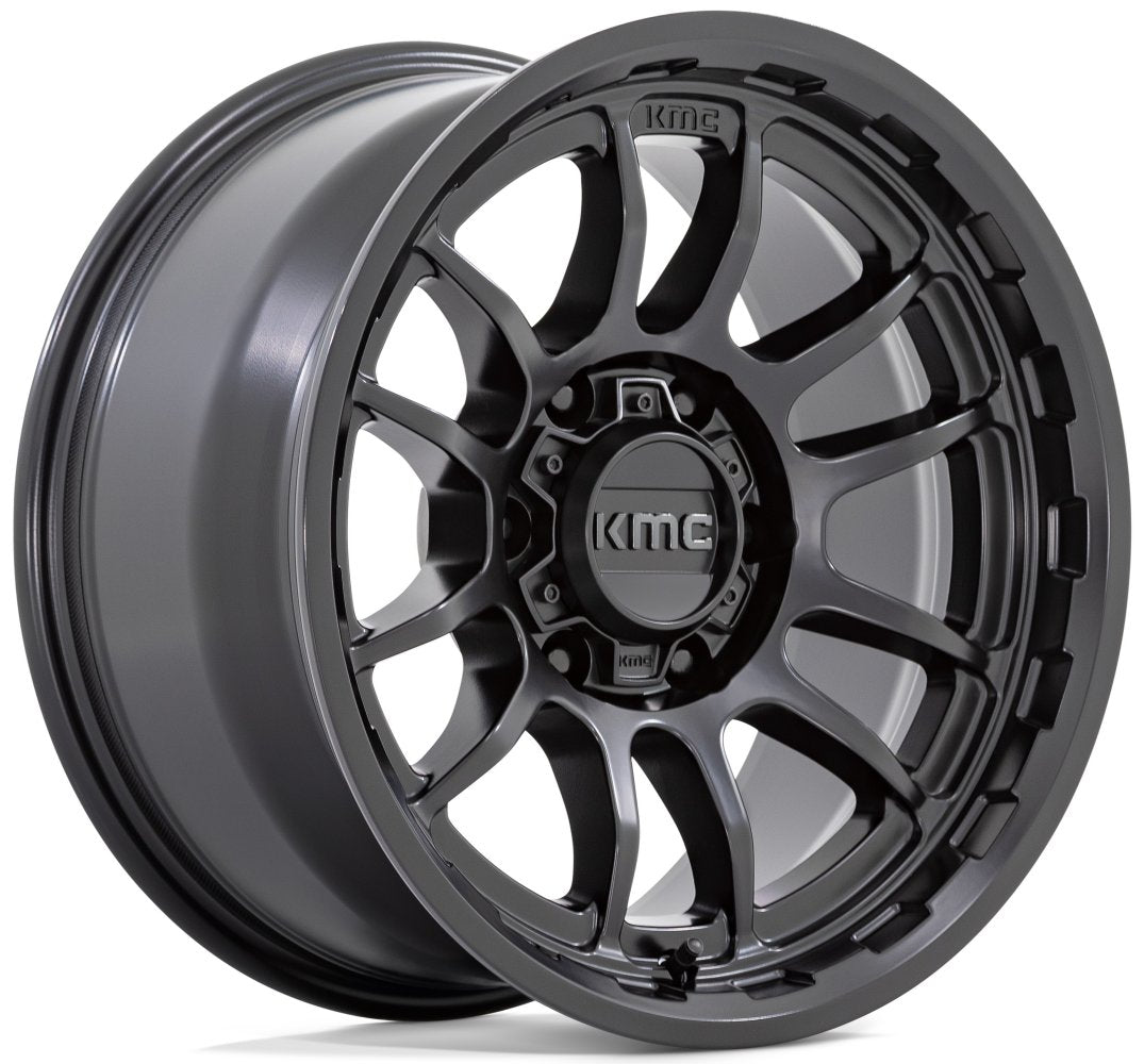 17x8.5 KMC KM727 Wrath Satin Black 6x135 0mm - Flex Offroad