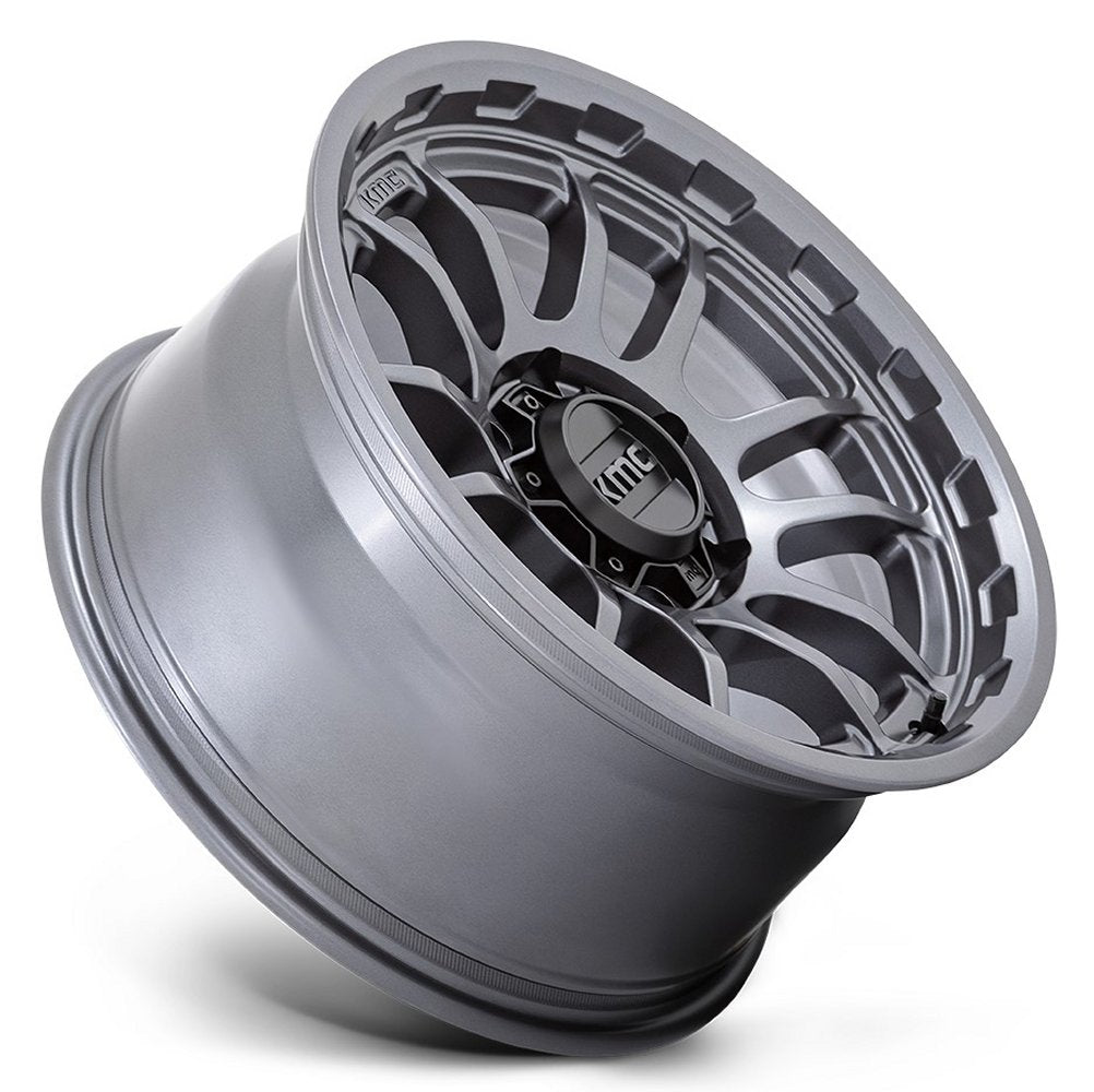 17x8.5 KMC KM727 Wrath Matte Anthracite 5x5/127 -10mm - Flex Offroad