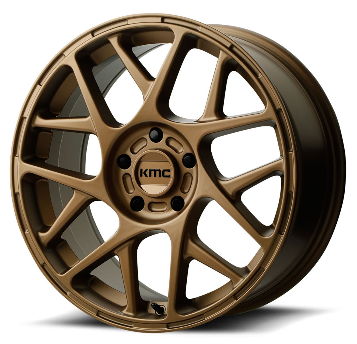 17x8 KMC KM708 Bully Matte Bronze 5x4.5/114.3 38mm - Flex Offroad