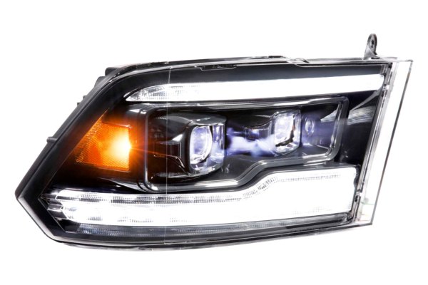 Morimoto XB LED Headlights: Dodge Ram (09-18) (Pair / Amber DRL) LF520-A-ASM - Flex Offroad