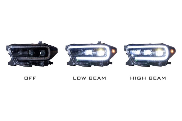 Morimoto XB LED Headlights: Toyota Tacoma (16-20) (Pair / ASM) (Gen 2) LF530.2-ASM - Flex Offroad