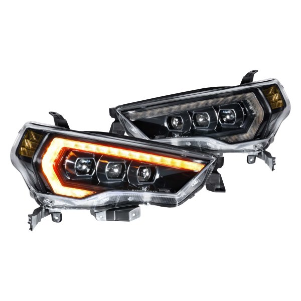 Morimoto XB LED Headlights: Toyota 4Runner (14-22) (Pair / ASM / Amber DRL) (Gen 2) LF531.2-A-ASM - Flex Offroad