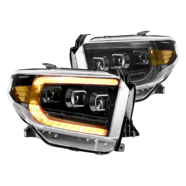 Morimoto XB LED Headlights: Toyota Tundra (14-20) (Pair / ASM / Amber DRL) (Gen 2) LF532.2-A-ASM - Flex Offroad