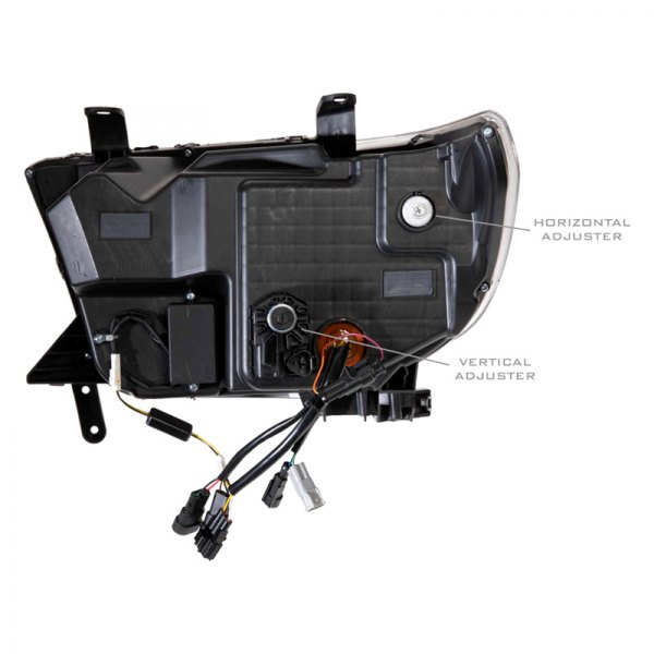 Morimoto XB LED Headlights: Toyota Tundra (07-13) (Pair / ASM / Amber DRL) LF533-A-ASM - Flex Offroad