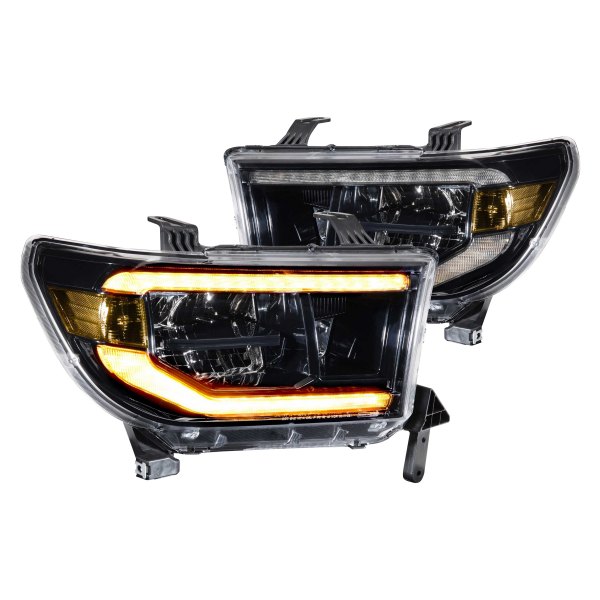 Morimoto XB LED Headlights: Toyota Tundra (07-13) (Pair / ASM / Amber DRL) LF533-A-ASM - Flex Offroad