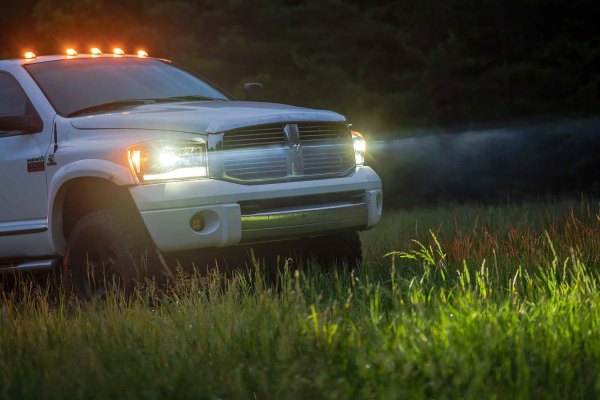 Morimoto XB Hybrid LED Headlights: Dodge Ram (06-08) (Pair / ASM) LF558