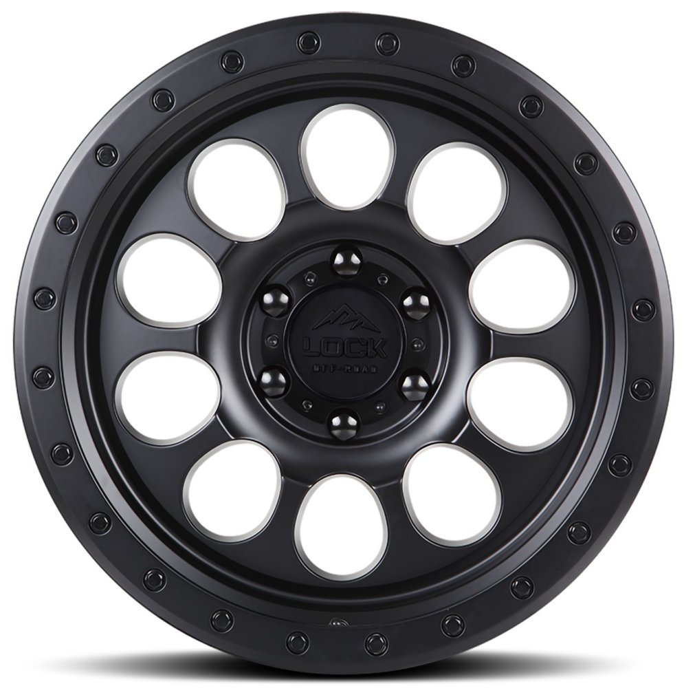 17x9 Lock Off-Road 50CAL Matte Black 6x135 -12mm