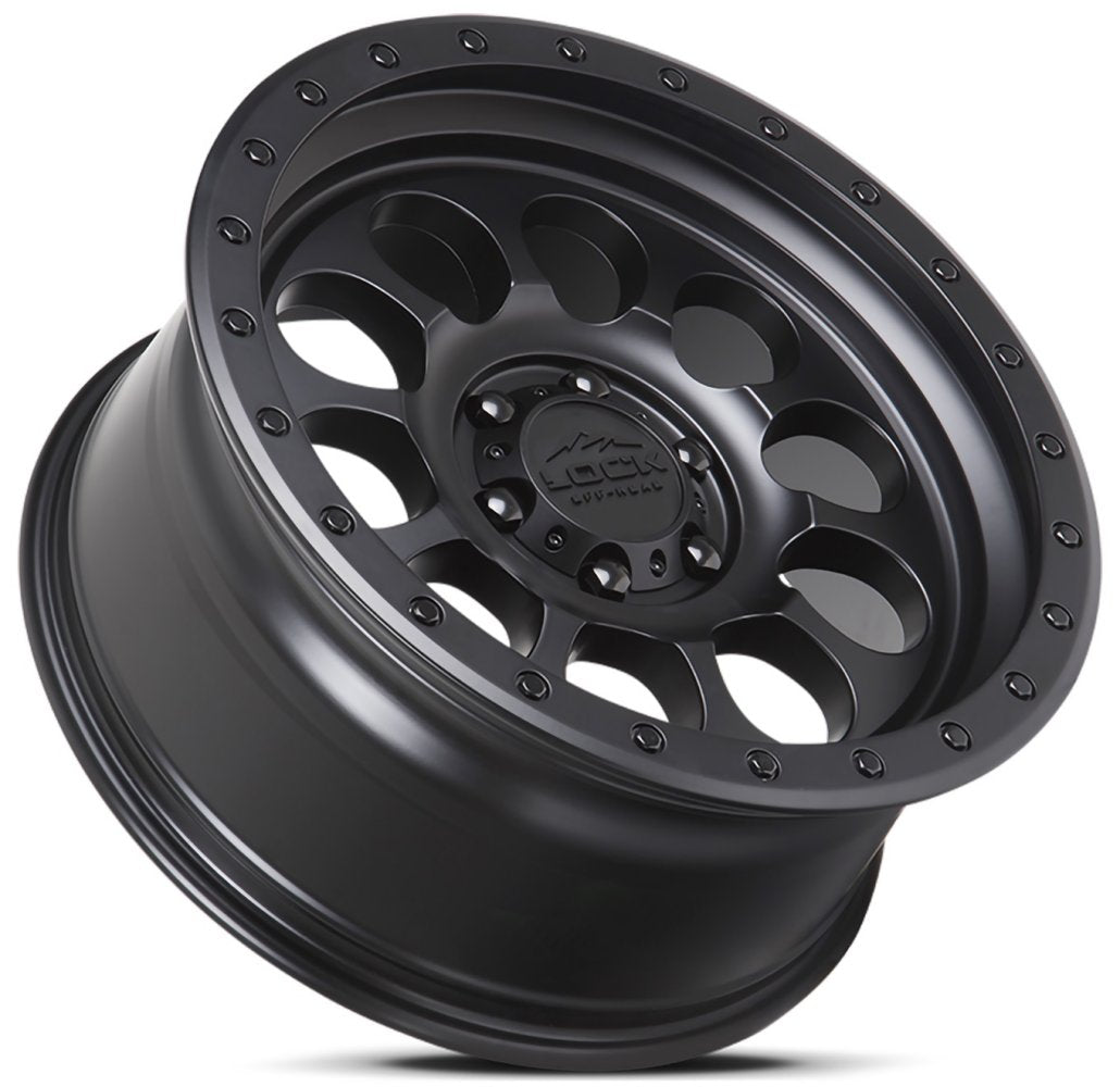 17x9 Lock Off-Road 50CAL Matte Black 6x5.5/139.7 -12mm - Flex Offroad