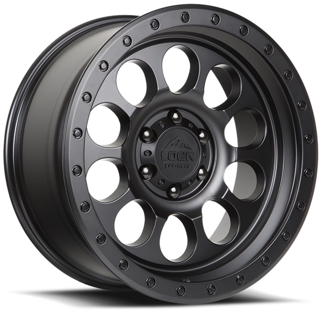 17x9 Lock Off-Road 50CAL Matte Black 6x5.5/139.7 -12mm - Flex Offroad