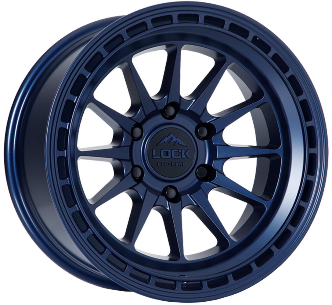17x9 Lock Off-Road Baja Matte Blue 6x5.5/139.7 -12mm