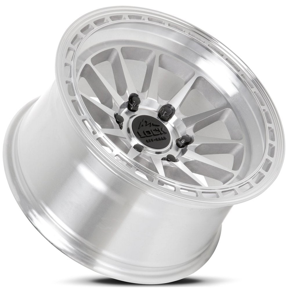 17x8 Lock Off-Road Baja Machine w/ Clear Coat 5x4.5/114.3 40mm