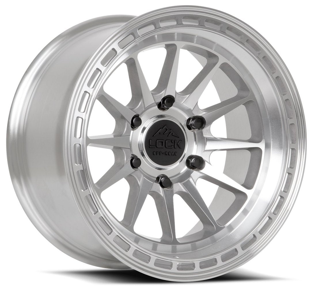 17x9 Lock Off-Road Baja Machine w/ Clear Coat 6x5.5/139.7 -12mm - Flex Offroad