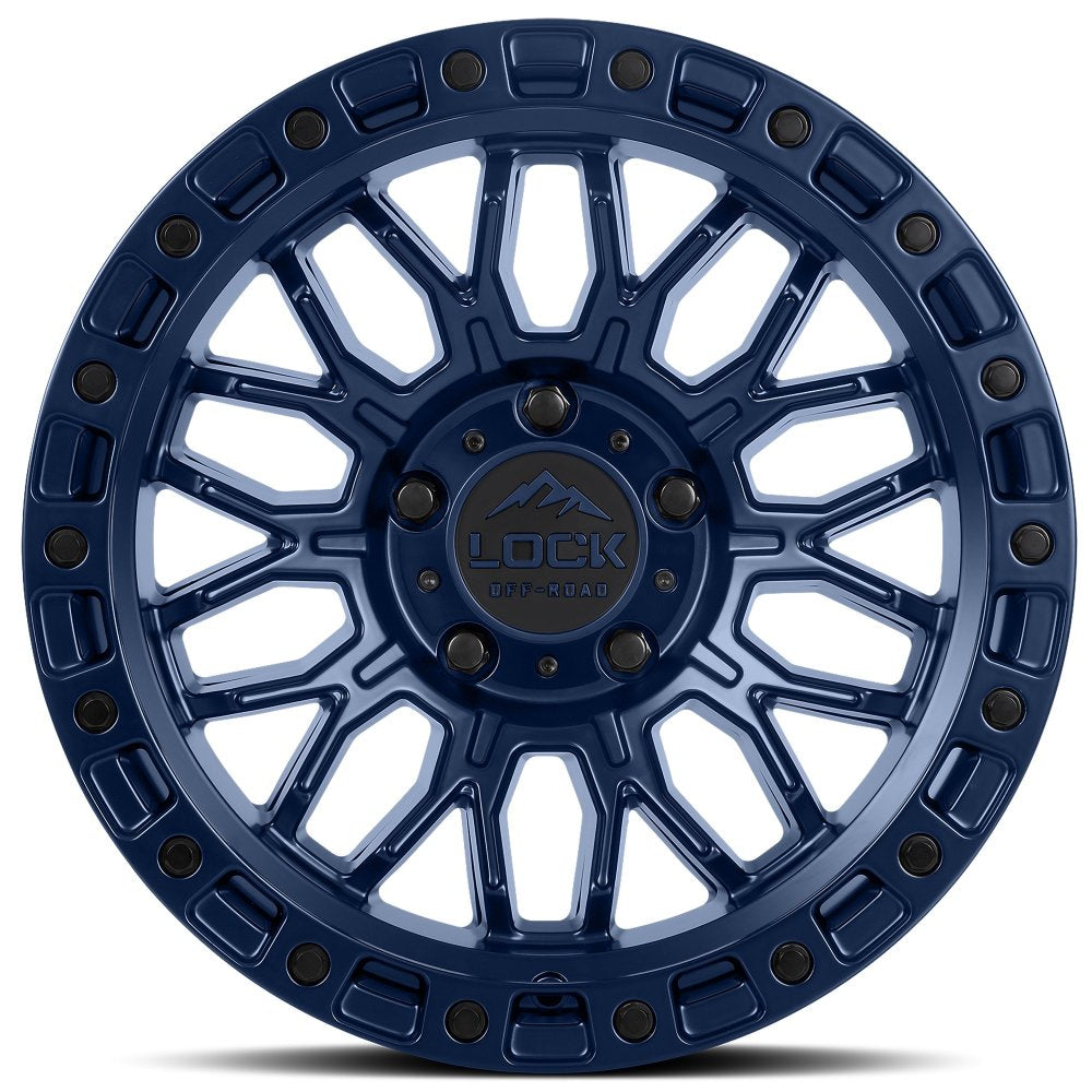 17x9 Lock Off-Road Combat Matte Blue 6x135 -12mm