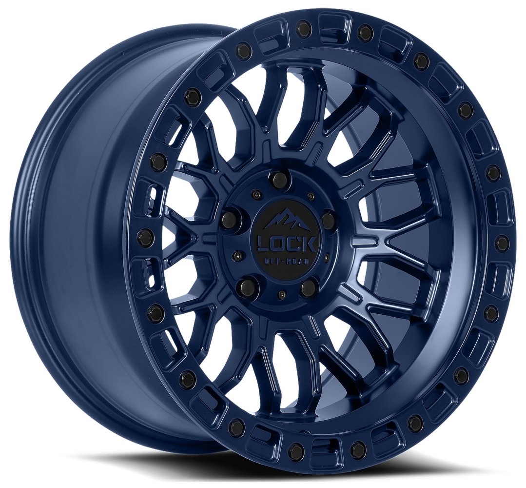 17x9 Lock Off-Road Combat Matte Blue 6x135 -12mm