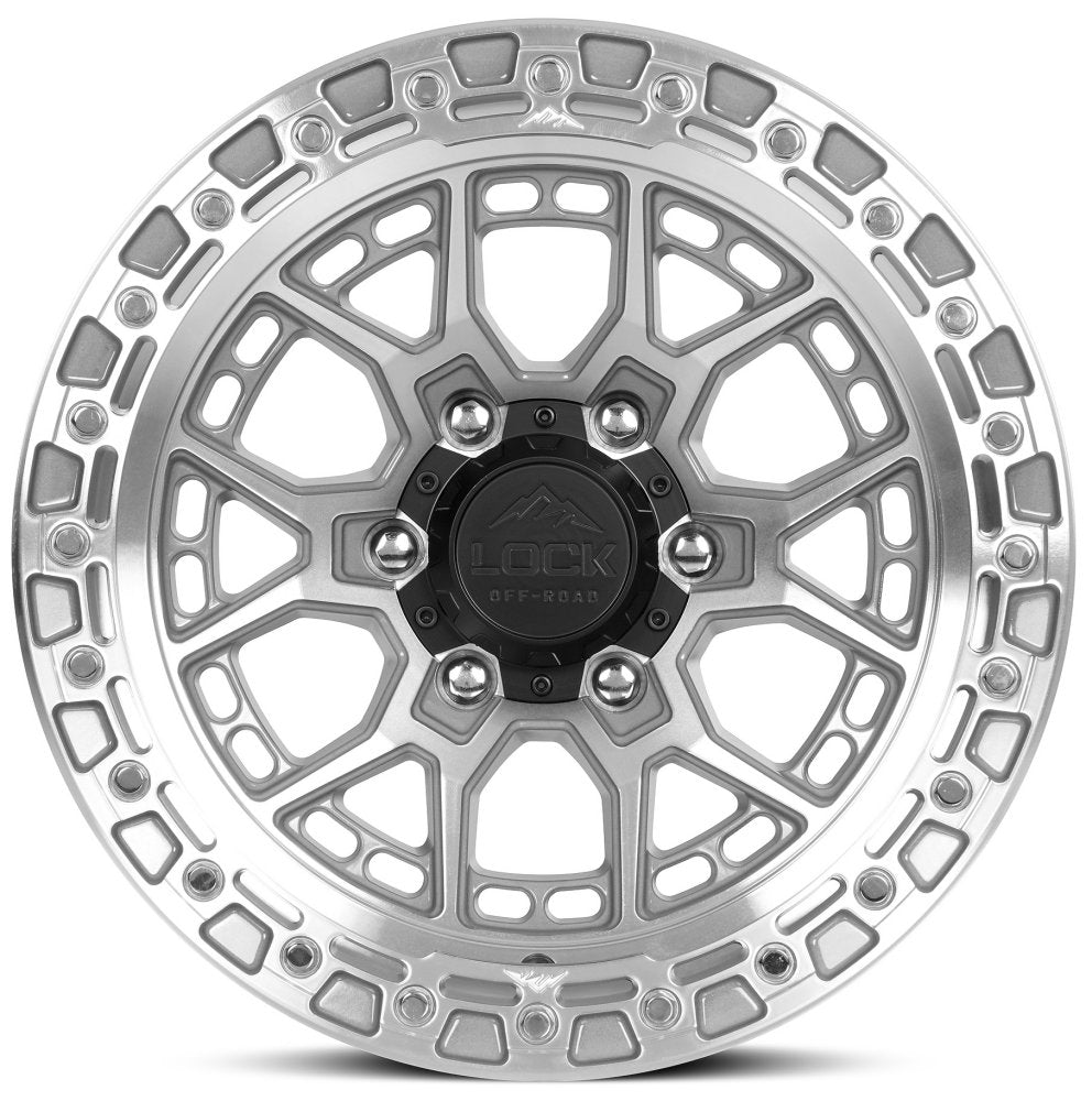17x9 Lock Off-Road Commando Machine w/ Clear Coat 5x5/127 0mm