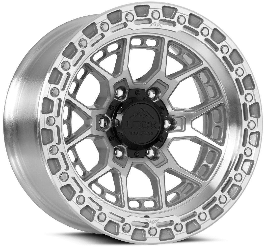 17x9 Lock Off-Road Commando Machine w/ Clear Coat 5x5/127 0mm
