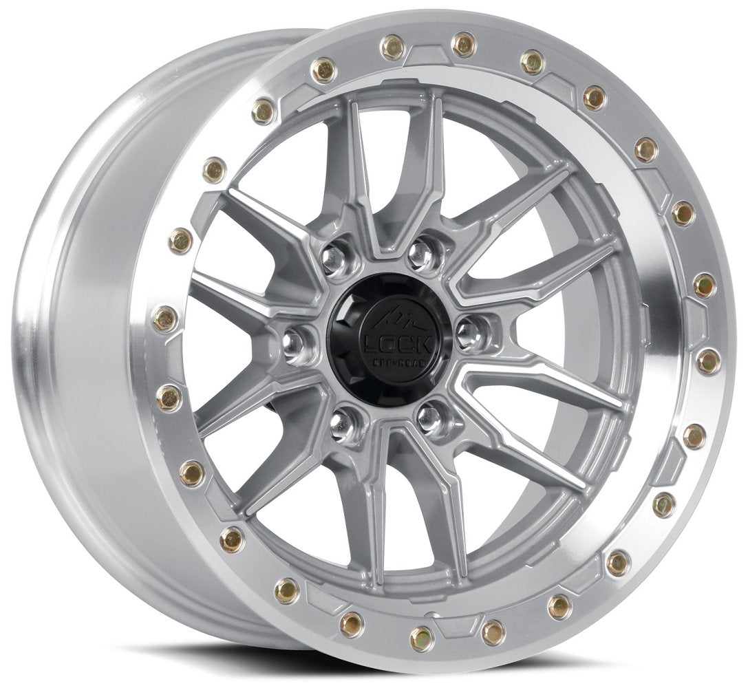 17x9 Lock Off-Road Krawler Machine w/ Clear Coat 6x5.5/139.7 -12mm