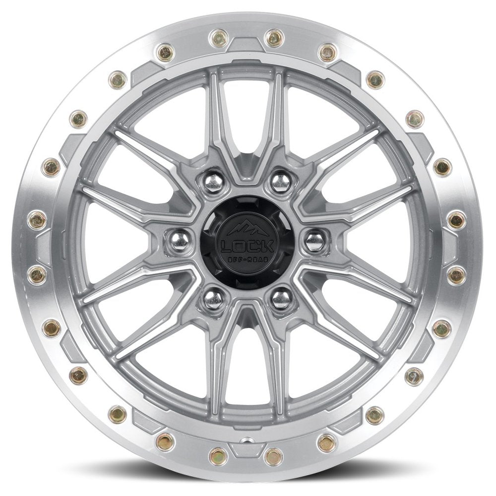 17x9 Lock Off-Road Krawler Machine w/ Clear Coat 6x5.5/139.7 -12mm