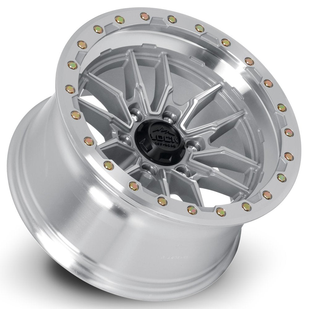 17x9 Lock Off-Road Krawler Machine w/ Clear Coat 6x5.5/139.7 -12mm