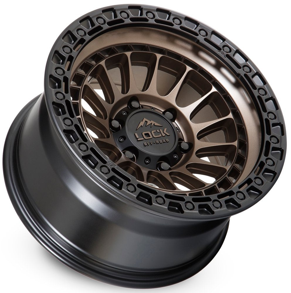 20x9 Lock Off-Road Mojave Matte Bronze w/ Matte Black Ring 6x135 0mm