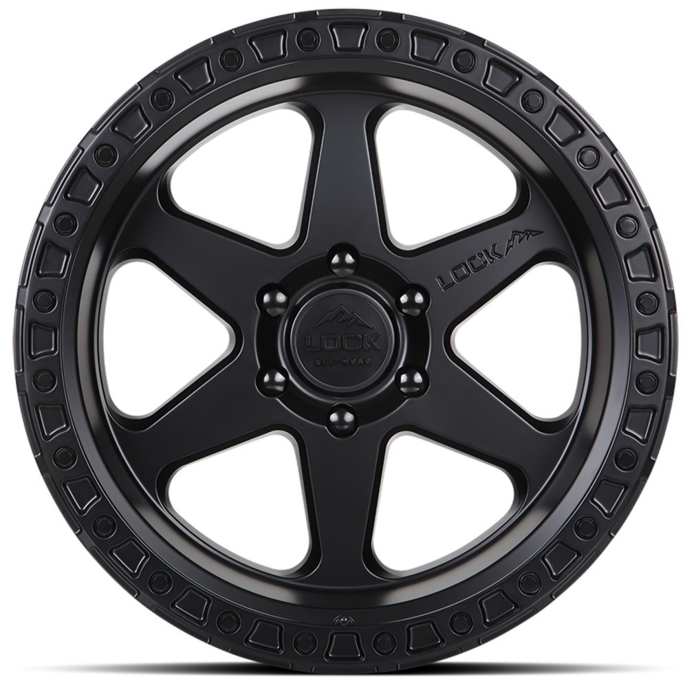 20x10 Lock Off-Road Olympus Matte Black 6x135 -24mm - Flex Offroad