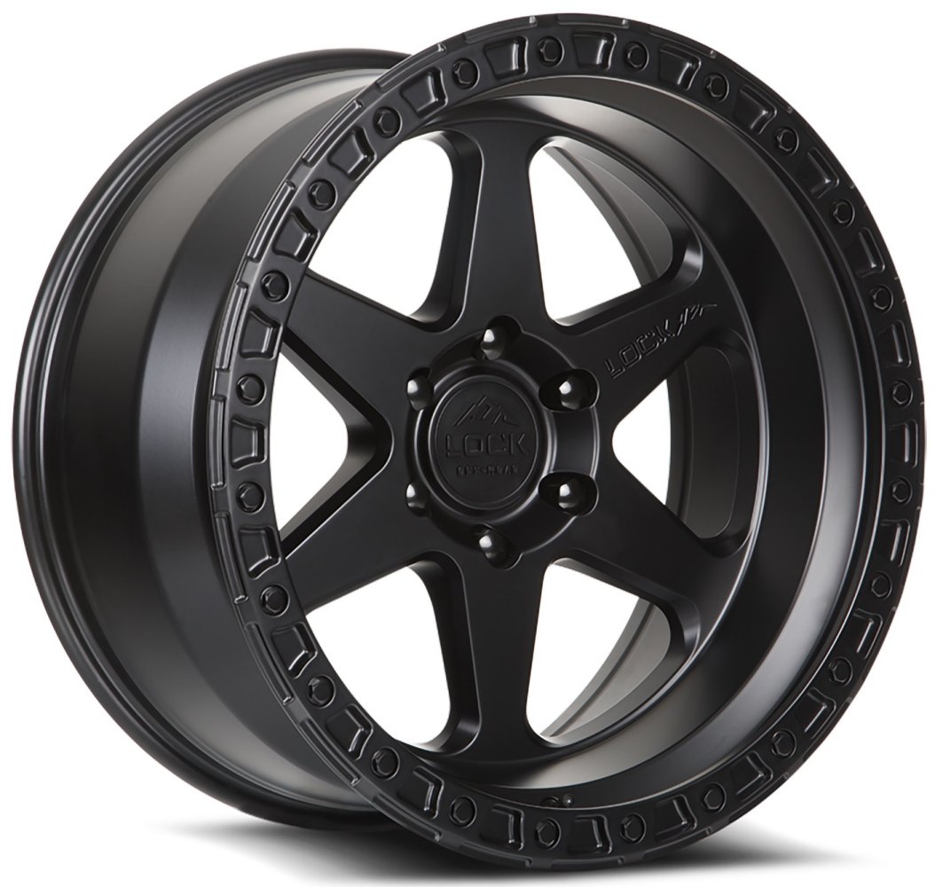20x10 Lock Off-Road Olympus Matte Black 6x135 -24mm - Flex Offroad