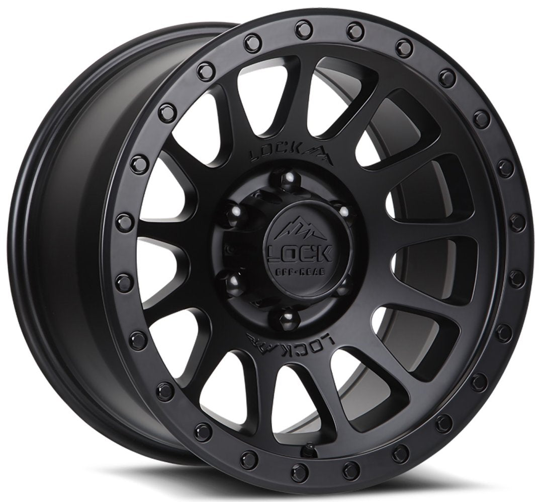 20x10 Lock Off-Road Yosemite Matte Black 6x5.5/139.7 -18mm - Flex Offroad