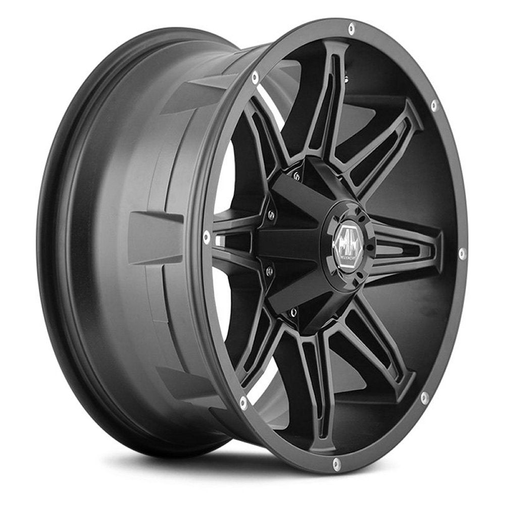 18x9 Mayhem Rampage 8090MB Matte Black 8x180 18mm - Flex Offroad