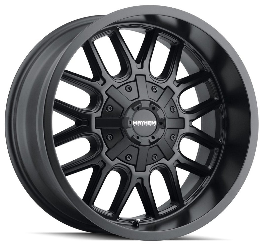 20x10 Mayhem Cogent 8107MB Matte Black 5x5/127 5x5.5/139.7 -19mm - Flex Offroad