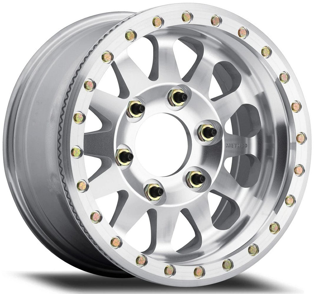 17x9 Method Race MR101 Beadlock Raw Machined 6x6.5/165 -12mm - Flex Offroad