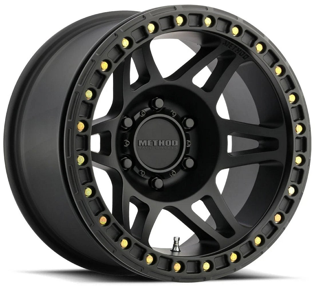 17x9 Method Race MR106 Beadlock Matte Black 6x5.5/139.7 -44mm - Flex Offroad
