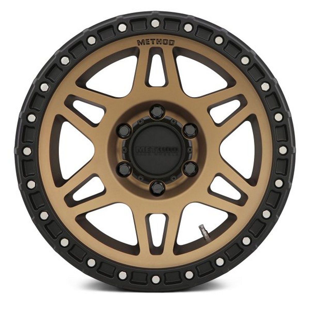 17x8.5 Method Race MR312 Bronze w/ Matte Black Street Lock Lip 5x5/127 0mm - Flex Offroad