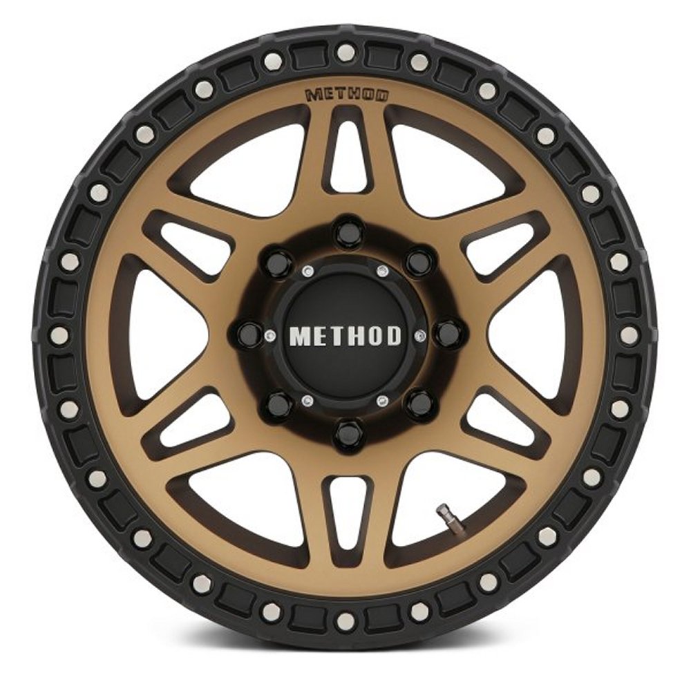 17x8.5 Method Race MR312 Bronze w/ Matte Black Street Lock Lip 5x5/127 0mm - Flex Offroad