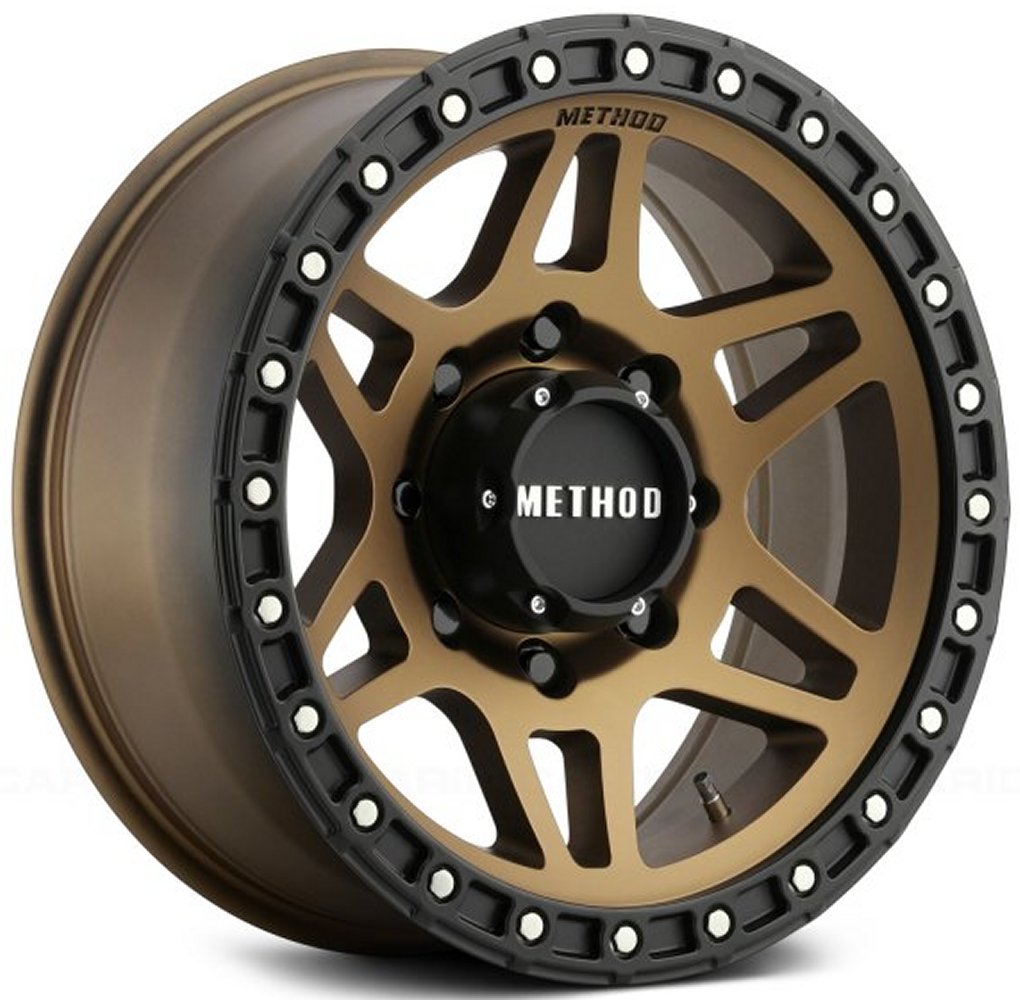 17x8.5 Method Race MR312 Bronze w/ Matte Black Street Lock Lip 5x5/127 0mm - Flex Offroad