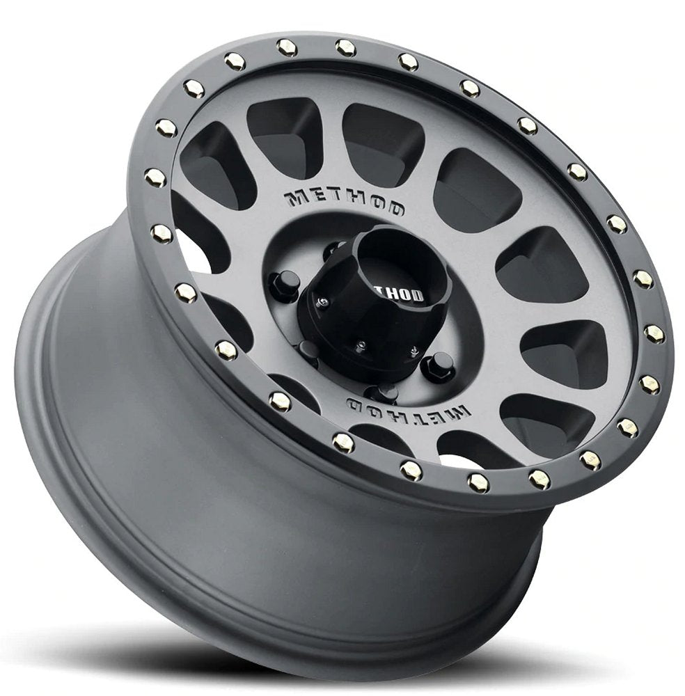 18x9 Method Race MR305 NV Titanium w/ Matte Black Lip 6x5.5/139.7 -12mm - Flex Offroad